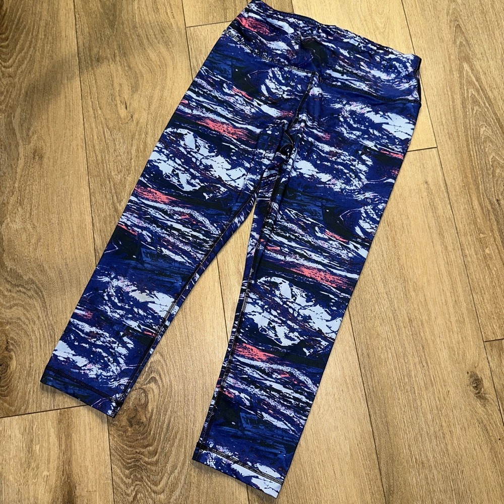 Reflex Womens‎ Crop Leggings Colorful Fitness Gym Size Small Preowned